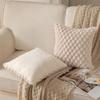 Pineapple Plush Lines Pillowcase Bedroom Imitation Rabbit Velvet Sofa Cushion