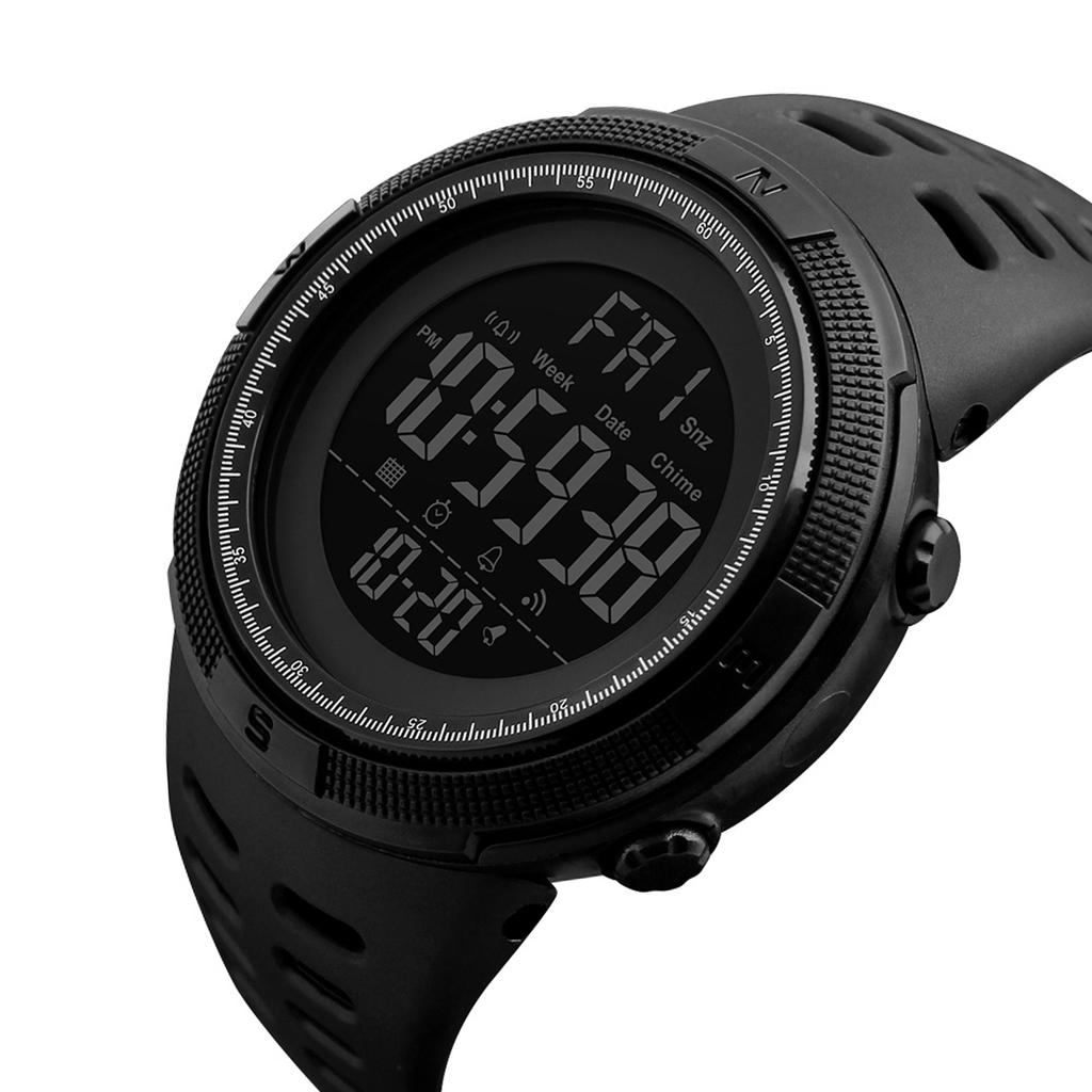   Men Sports Watches Countdown Double Time Watch Alarm Chronograph Digital Wristwatches 50M Waterproof Relogio Masculino