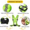 Reflective Vest Running Gear for Women Men Kids, Highly Visible Adjustable Reflective Belt  2 PackSafety for Night Running, Dog Walking, Jogging, Cycl