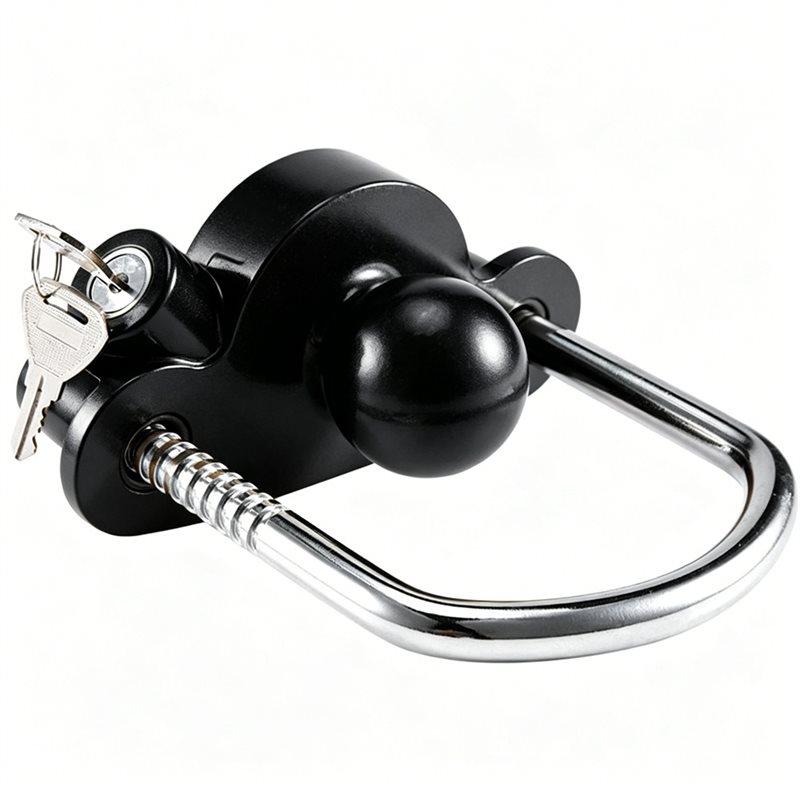 A10U- Hook Lock Universal Trailer Ball Coupler For Heavy-Duty For Caravan RV Towing Safety Accessory