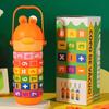 1 peça Caneca Térmica Desenho Animado Antiderrapante Portátil Garrafa de Água com Canudo Desenho Animado Copo para Beber ao Ar Livre Copo Térmico Multifuncional