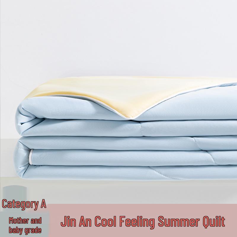 Double Summer Cool Lyocell Silk Quilt, Two-Tone, 100x150x200 cm - Air Conditioning Comfort 100x150cm