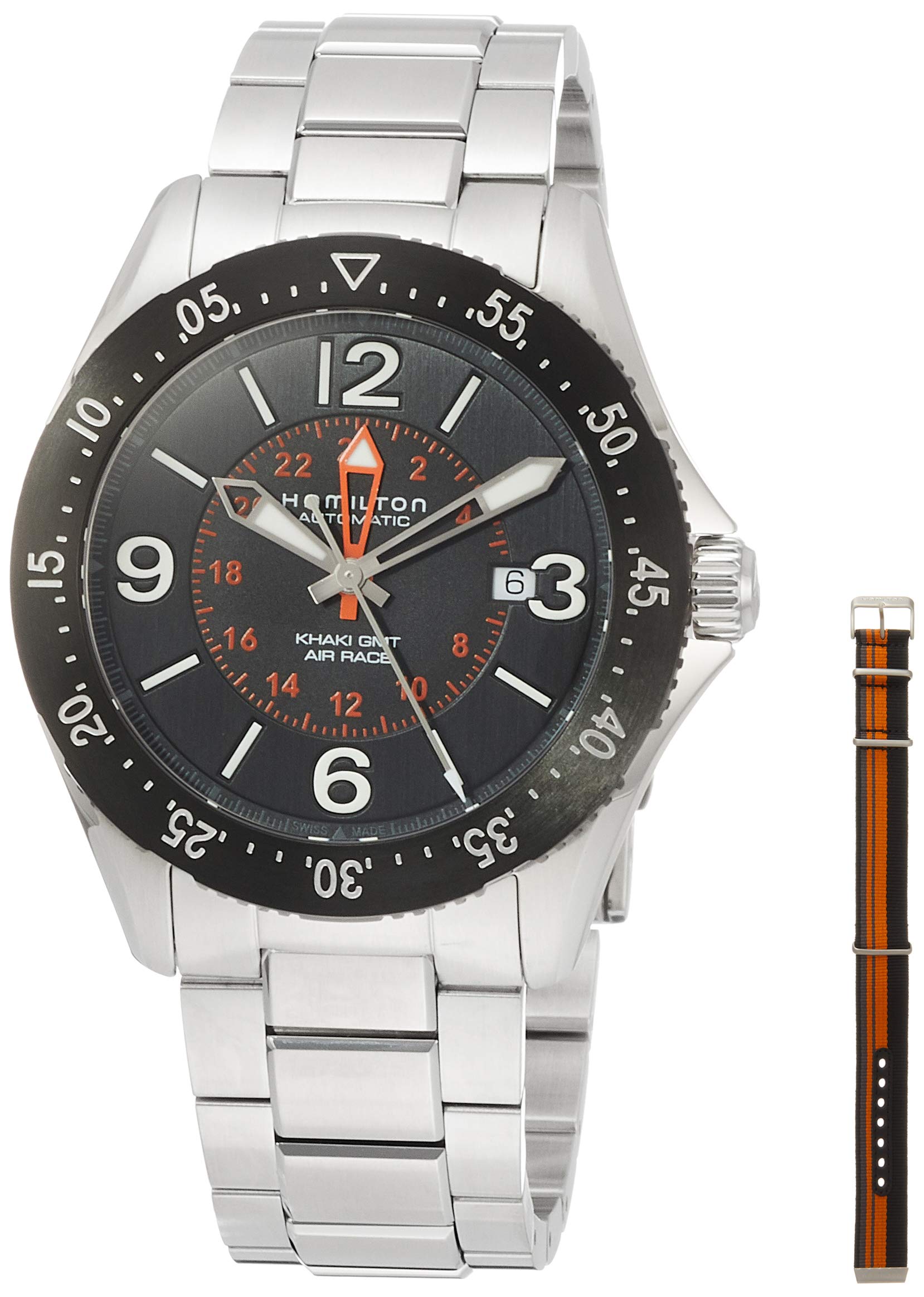 

HAMILTON Watch Regular Warranty P GMT H76755131 Imported [Hamilton] AVIATI. A44-PVDBK-BK-BRC-LE Men s [Regular Product]