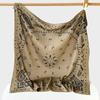 Breathable Square Scarf Thin Small Scarves Simple Cashew Nut Print Silk Scarf  Female