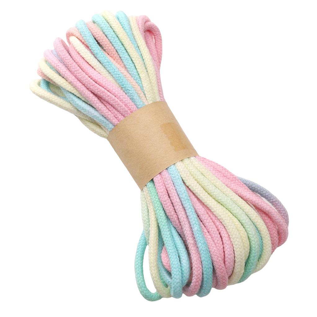 Core Cotton Monochrome Braided Rope Cotton Cord Thread String DIY Beading Bracelet Jewelry Making