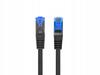 Patchcord Lanberg S/FTP kat.6A 3m LSZH CCA Fluke Passed Czarny