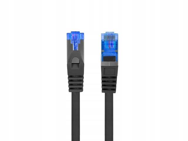Patchcord Lanberg S/FTP kat.6A 3m LSZH CCA Fluke Passed Czarny
