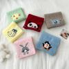 Korean Style Cashmere Knitted Scarf Colorful Winter Neck Warmer Cartoon Embroidery Scarf  Student