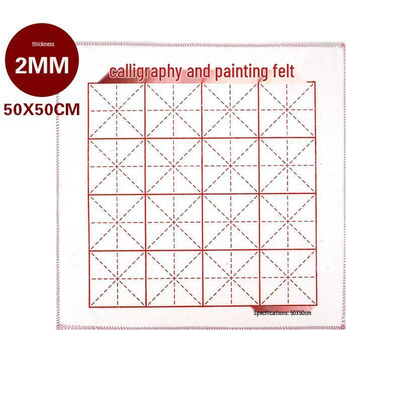 Calligraphy Felt Pad Set - Gray, White, Black: Brush Writing & Student Practice.