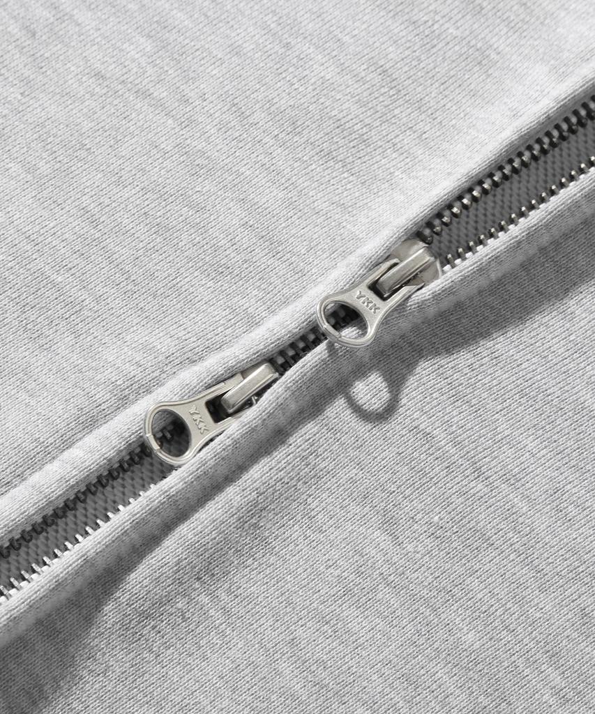 Trillion Essentials 2-Way Sweat Hoodie Zip-Up (Melange Gray)