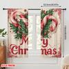 2pcs,2D plane printing Pattern Curtains Tropical Beach Santa Surf1 Versatile 100% Polyester (without rod) Versatile All Perfect
