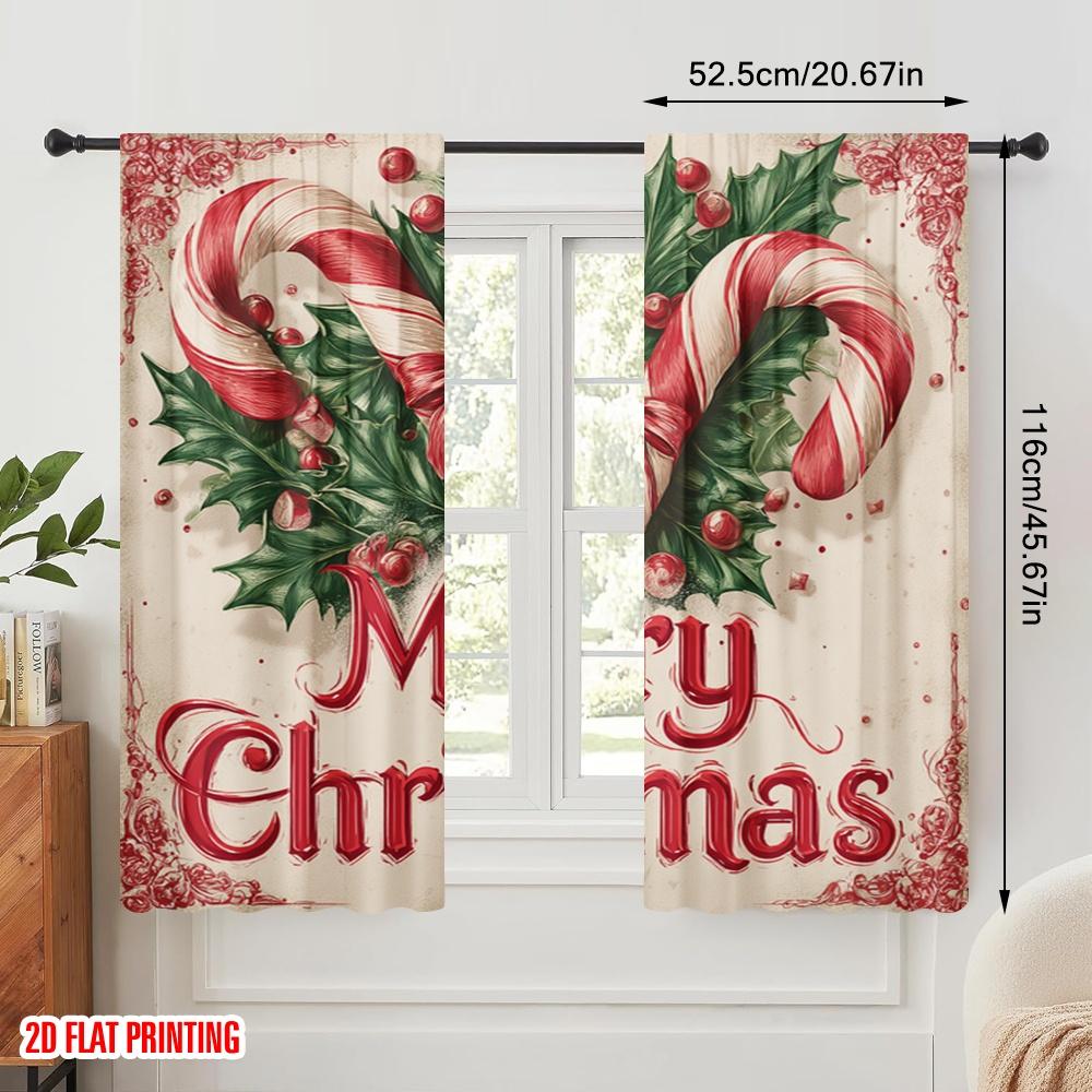 2pcs,2D plane printing Pattern Curtains Tropical Beach Santa Surf1 Versatile 100% Polyester (without rod) Versatile All Perfect