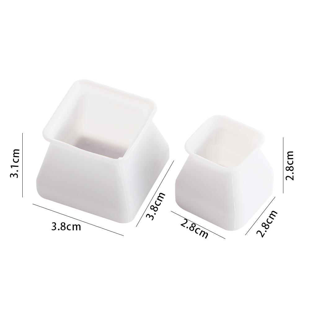 Square Silicone Home Decor Floor Protectors Feet Pads Furniture Legs Protectors Table Feet Cover Chair Leg Caps