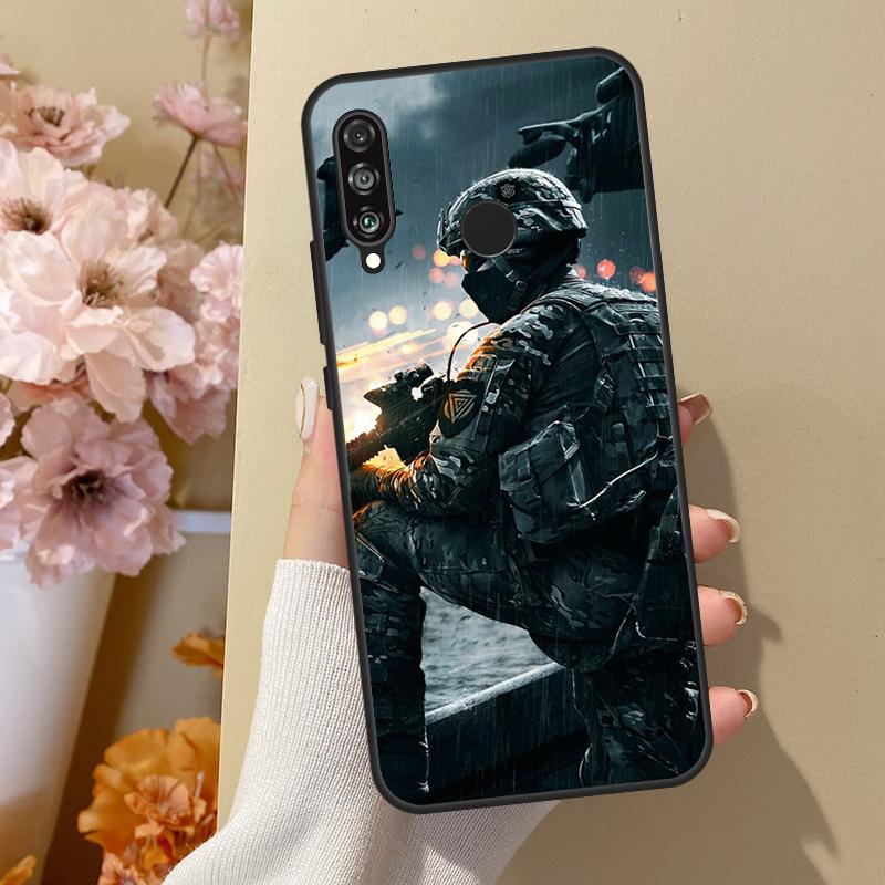Army Soldier Special Forces For Huawei Nova 11 Pro 9 10 SE Y70 Y60 Y90 Y61 Y91 Y73 Y72 12s 12i 11i 8i P30 P40 Lite Case