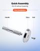 Bearing Press Kit, 10 Pcs, Bearing Race and Seal Driver Set with 9 Bushings and Handle Shaft, Bushing Driver Tool Set, Heavy Duty Aluminum Alloy