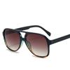 Aviator zonnebril met dubbele brug voor dames en heren, casual, modieus, anti-verblinding, ideaal voor autorijden, strand en reizen.