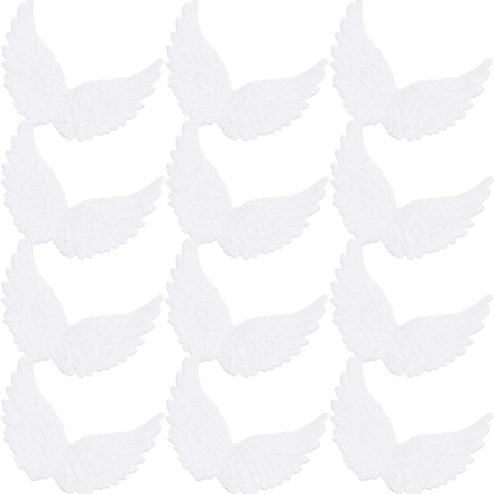 10 Pcs Wing for Crafts Christmas Tree Embellishments Crafting Plastic Clothes Angel Wings Charms