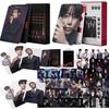 55Pcs Photo Small Lomo Card Kpop Idol Album Boy Group Arir Shiny Card Postcard Fans Photo Collectible Cards Party Favors Gift Items