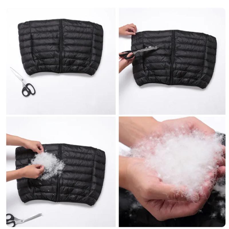 Sleeveless Down Jacket For Men Pure Warm Pocket Vest Coat High Quality Lightweight Down Duck Vest Coats Male