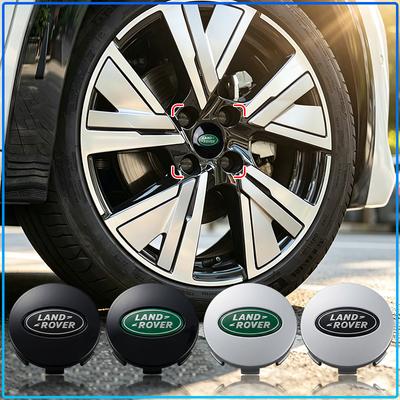 For Land Rover Range Rover Velar Sport Discovery 2 3 4 Defender Decor 4PCS Car Wheel Center Hub Cap Covers Auto Rim Cover Emblem Styling