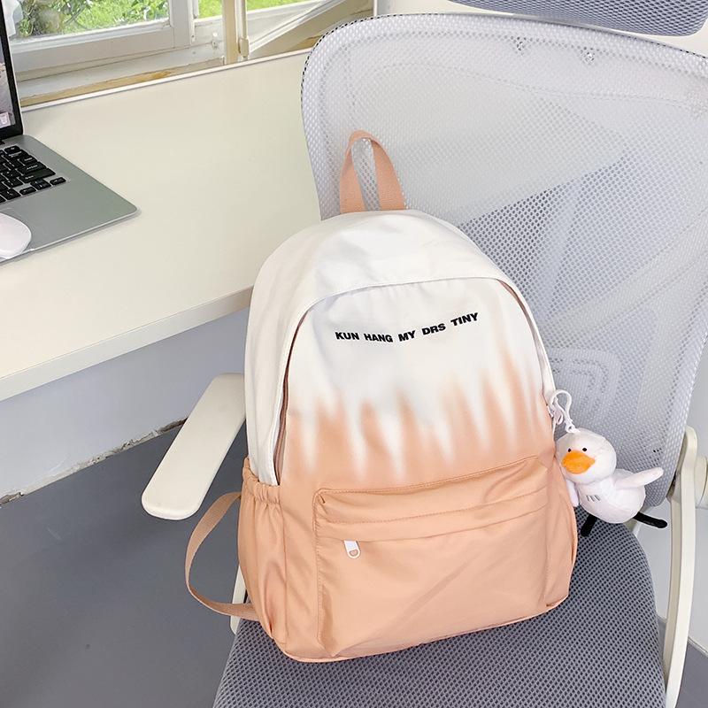 Graffiti Gradient Personality Schoolbag College Students' Backpacks for Boys and Girls' Travel Schoolbags Are Light and Large Capacity Backpacks.