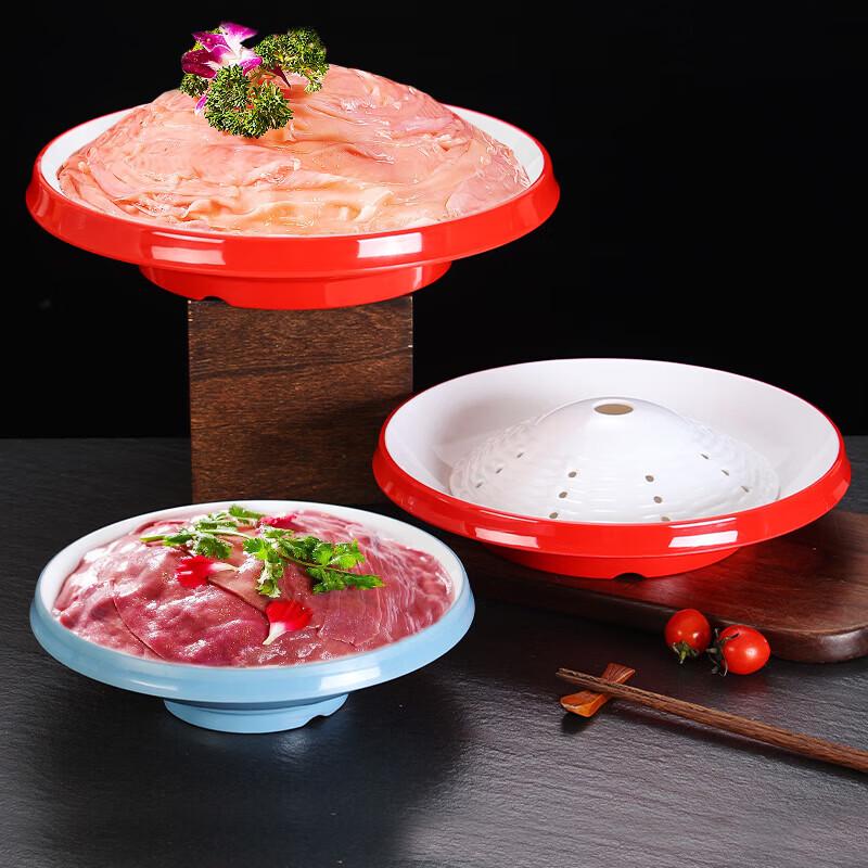 Commercial Melamine Dry Ice Serving Plate