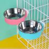 Pet Hanging Food Bowl Rust-proof Easy To Assemble Cat Dog Stainless Steel Feeding Bowl Pet