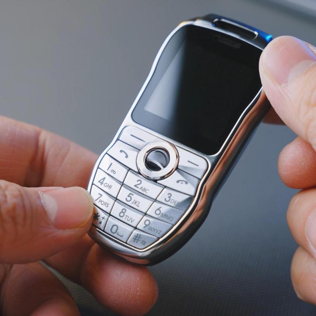 Mini Cool Small Mobile Phone Straight Button Function Machine Car Key Mobile Phone Ring Backup Student Mobile Phone