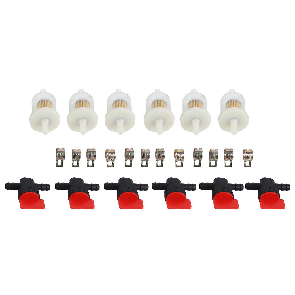 Carburetor Filter Cutoff Shut Off Valve Clamp Kit for Garden Brush Cutter Lawn Mower Accessories