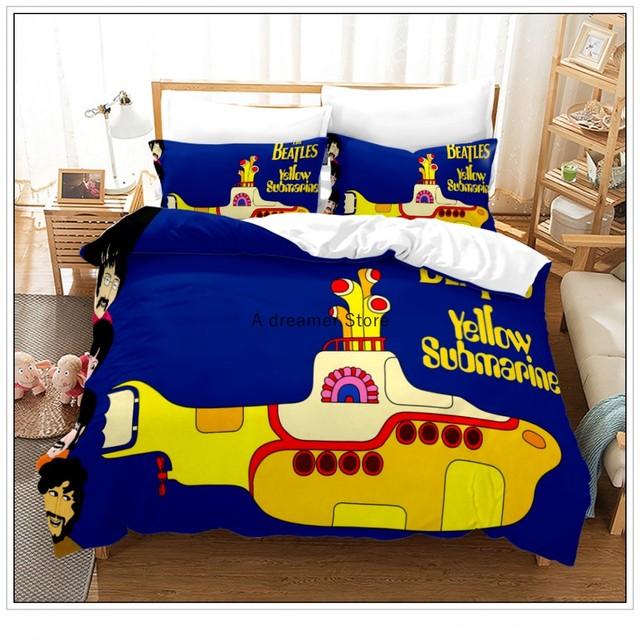 Buy British Rock Band Bedding Set Classic Beatles Art Music Duvet Cover Comforter Bedspread Soft
