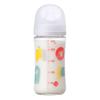 Pigeon Breastmilk Feeling Baby Bottle 240ml for 3 months and up Made of glass that cools quickly Zoo and hygienic White heat-resistant