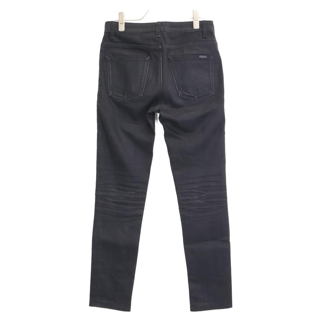 Saint Laurent Paris 527379 YO500 Denim Pants Skinny Bottoms 26 blackUsed