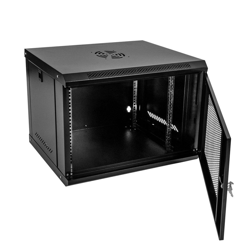 Netberg 19" 9U 450X600X400 Rack Cabinet, Hanging, Perforated Doors, Black N