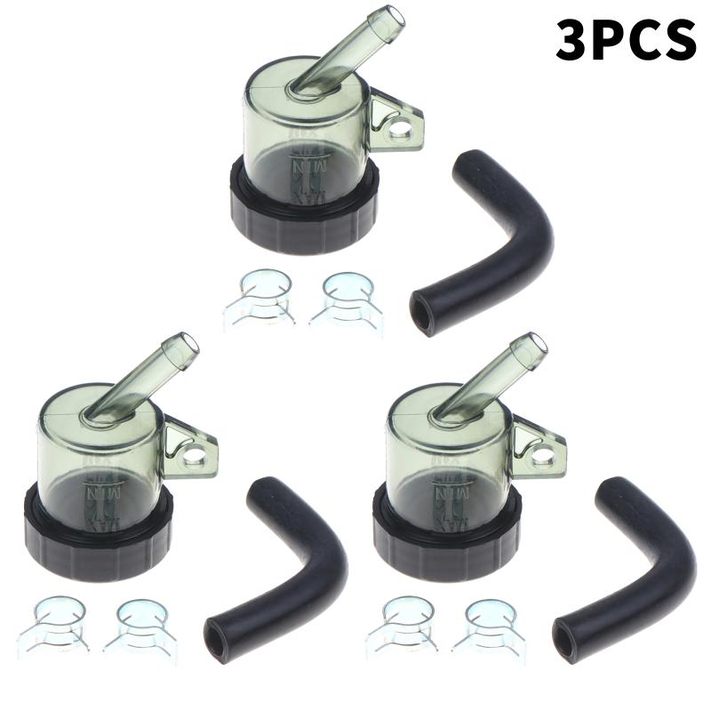 Universele Motorfiets Ronde Remvloeistofreservoir Transparante Oliebeker Met Rubberen Slang Voor Retro Schijfrem Hoofdcilinder Refit