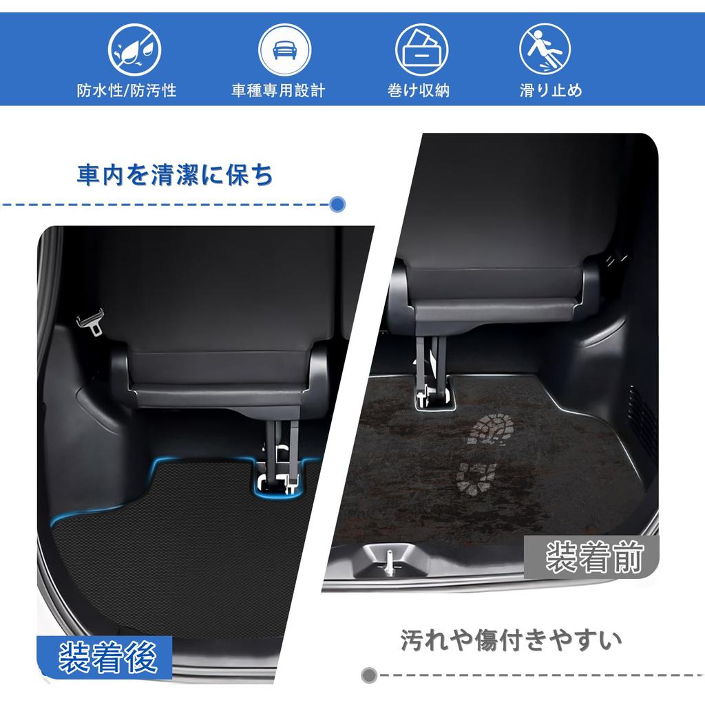 New Voxy Noah 80 series early and late model luggage mat VOXY NOAH 80 exclusive 2D trunk mat PVC material cargo mat storage protective mat waterproof