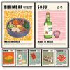 Retro Korean Food Posters Kimchi Modern Minimalist Aesthetic Restaurant Prints Canvas Painting Wall Pictures Home Kitchen Decor