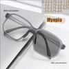 Light-sensitive Color-changing Myopia Glasses Sports Outdoor Glasses Ultra-light Anti-blue Light Fashionable Myopia Glasses 6135