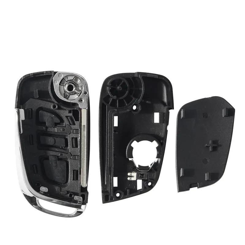KEYYOU Modified Filp Remote Key 433MHz ASK FSK For Citroen C1 C2 C3 C4 Berlingo Picasso For Peugeot 207 307 ID46 CE0536 CE0523