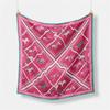 Foulard Quadrato Stampa Cavallo a Quadretti Piccoli 53cm Donna 100% Seta Twill Bandana Donna Fascia Lussuosa Hijab Foulard da Collo