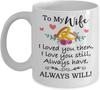 To My Gergeous Wife Qixi Festival Valentine'S Day Christmas Gift Ceramic Coffee Mug Mug Wife