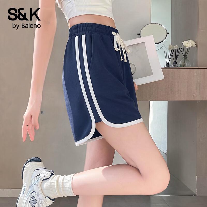 Baleno S&K Women s Color-block Retro Sports Shorts