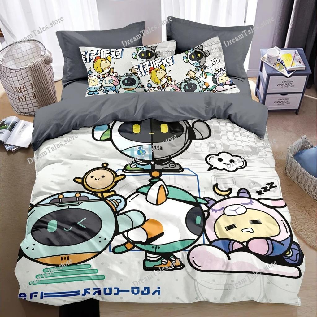 3D Print Cartoon Game Eggy Party Bedding Set Boys Girls Twin Queen King Size Duvet Cover Pillowcase Bed Boys Adult Home Textiles