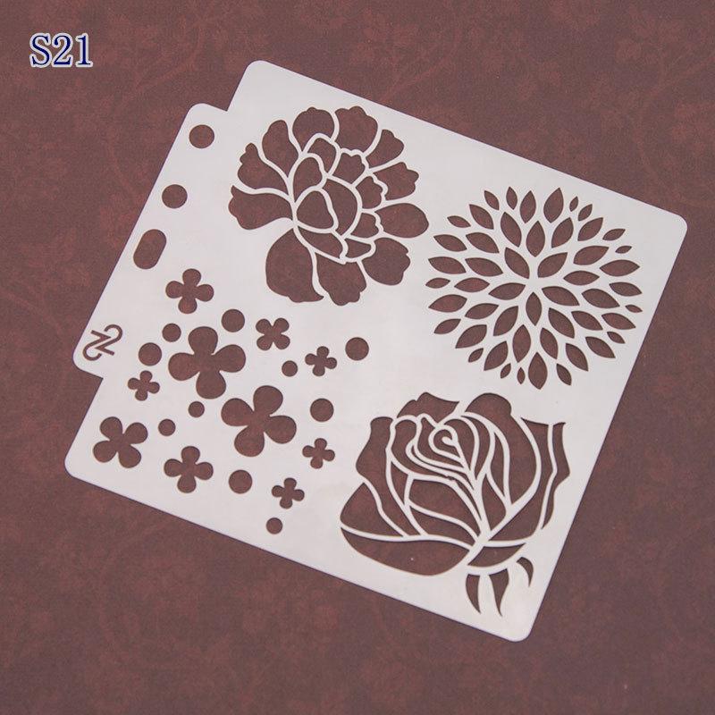 Creative Aperture Stencil: Multifunctional Mask for Spraying and Decoration for Drawing Decorating Coffee and Cakes