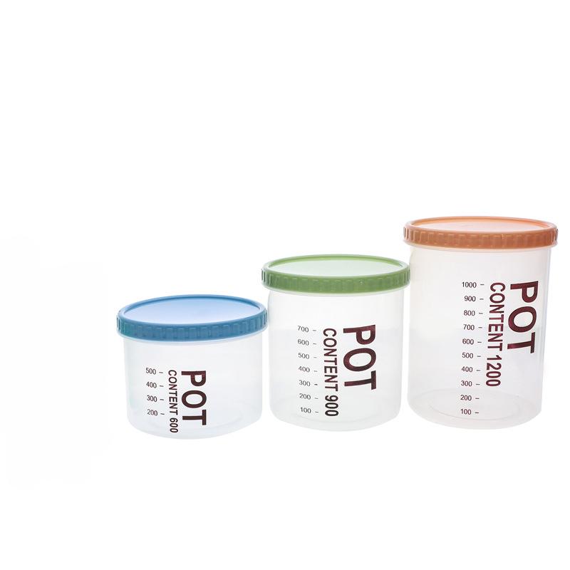 Küche Transparent Snack Aufbewahrungsbox Aufbewahrung Mehrkornbehälter Kunststoff Mehrkorn-Aufbewahrungsbehälter Lebensmittelversiegelter Behälter