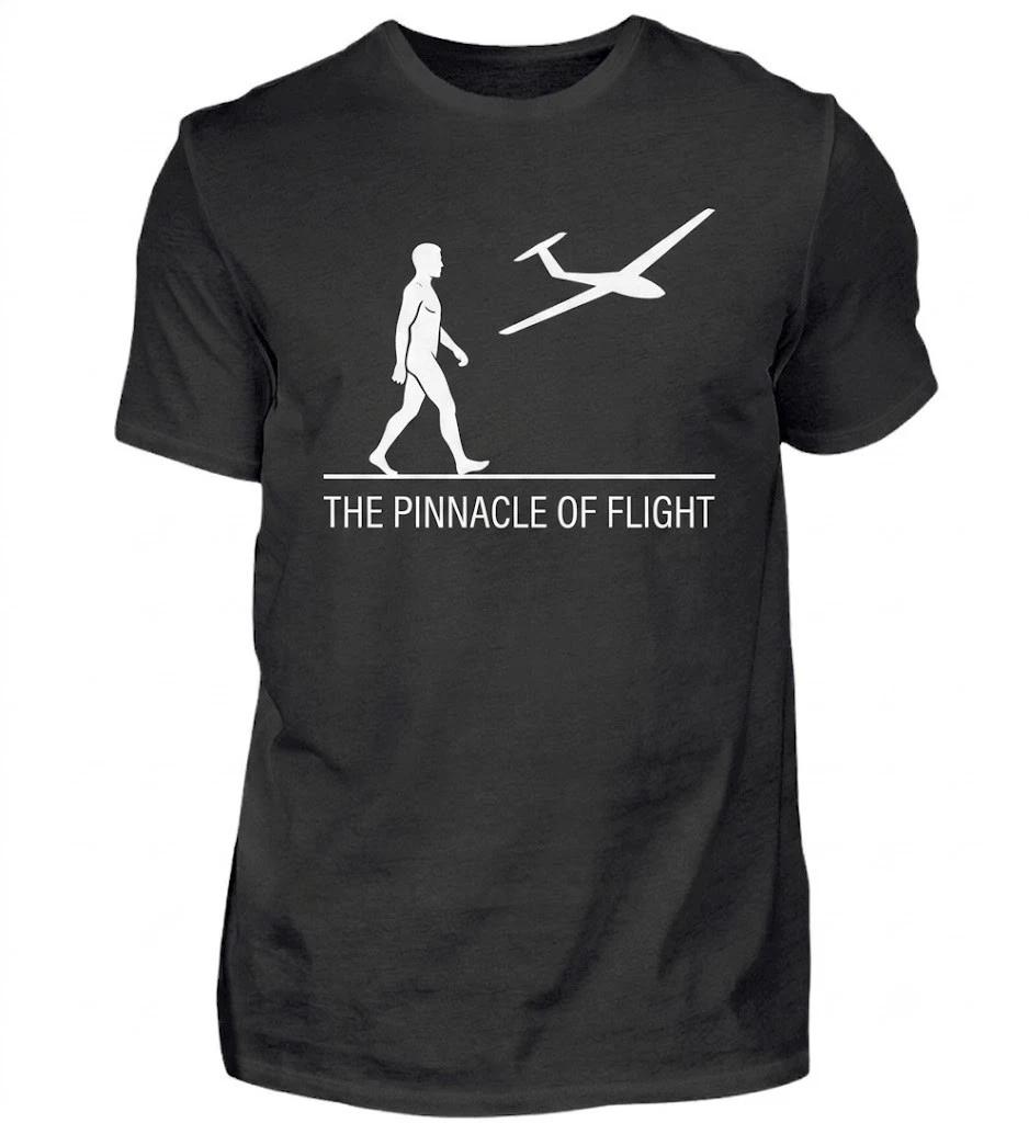 Glider Evolution Soaring Gliding Cross Country Flyer Black T shirt S