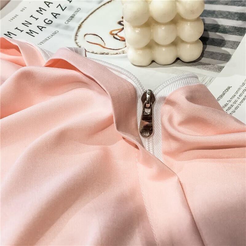 Grace Light Luxury Washed Cotton Embroidered 4-Piece Bedding Set