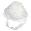 Shrine visit pure hood set for boys and girls [KYOETSU] bib, silk, set, 2-piece (hat, bib) (white)