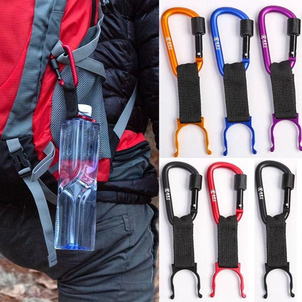 

Алюминиевый уличный чайник с пряжкой, многофункциональный держатель для бутылки с водой, уличный инструмент