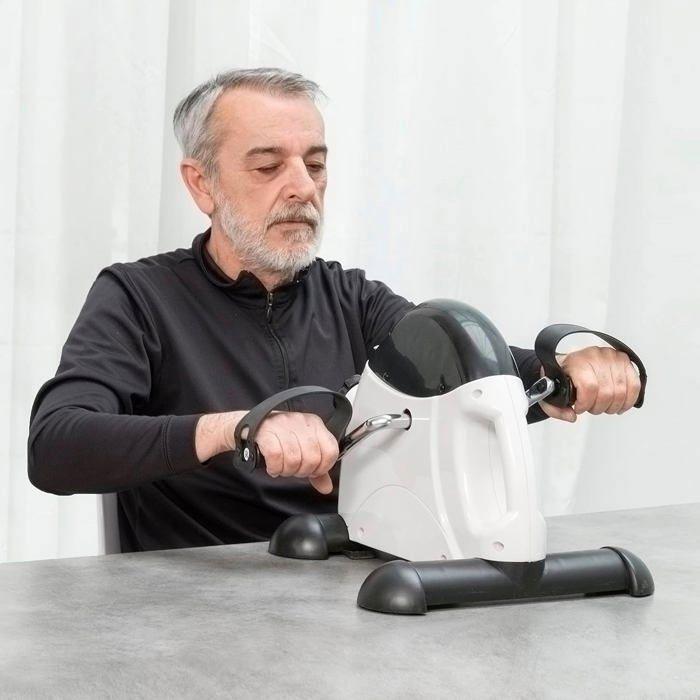 Pédalier - Spin Trainer - Minivélo pour exercices physiques - Compteur numérique LCD - Mixte - Fitness - Adulte