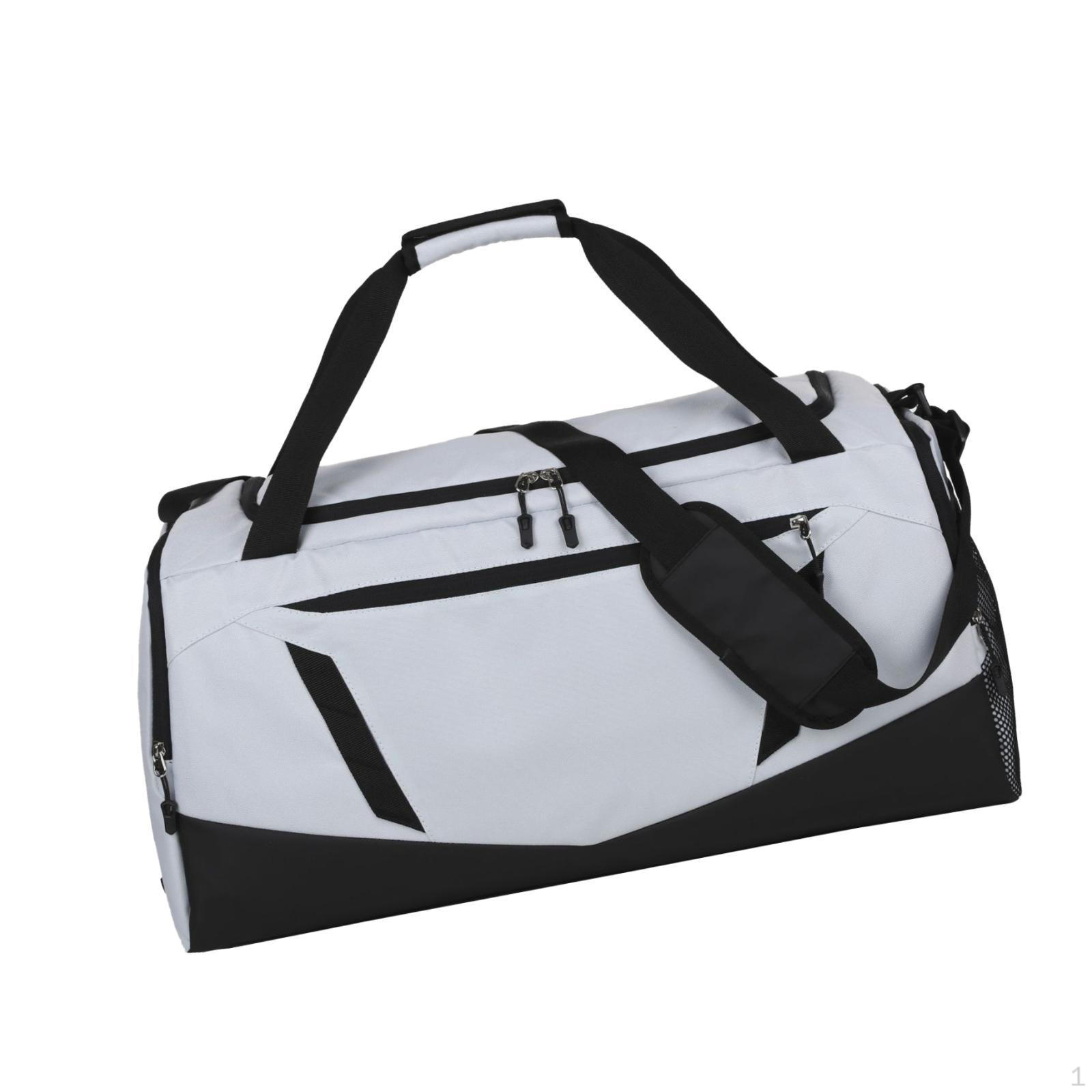 

Дорожня сумка Duffle Bag Carry on Workout Large Overnight with Wet Pocket Crossbody Fitness for Travel світло-сірий колір